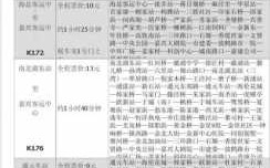 140班车时刻表（140公交车几点发车）