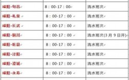 长武到西峰班车时刻表（长武到西峰班车时刻表查询）