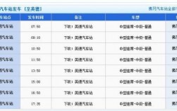 佛冈至省站班车时刻表（佛冈到省站的时间表）