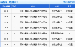 梧州桂林班车时刻表（梧州到桂林汽车票）