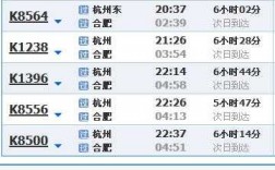 安庆至杭州班车时刻表（安庆到杭州火车时刻表查询）