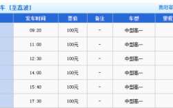 荔波县班车时刻表（荔波县客车发车时间表）