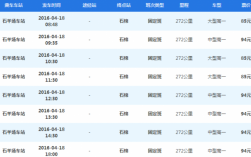 石棉县最新班车时刻表（石棉车站时刻表查询）