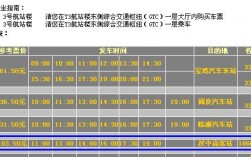 汉中机场班车时刻表（汉中机场班车时刻表查询）