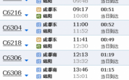 内江至绵阳班车时刻表（内江到绵阳的火车票）