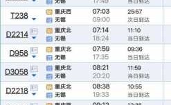无锡到重庆的班车时刻表（无锡到重庆车票）