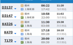 江西赣州到上海班车时刻表的简单介绍