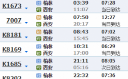 西安至榆林班车时刻表（西安到榆林长途汽车站时刻表）