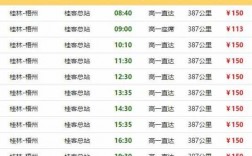 桂林梧州班车时刻表（梧州至桂林班车时间）