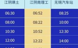 江阴到无锡便捷班车时刻表（江阴到无锡便捷班车时刻表最新）