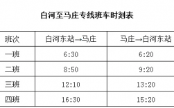 白河到安康班车时刻表（白河至安康班车时间表）