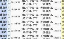 广宁客运站班车时刻表（广宁县汽车站班车时刻）