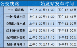 便捷化班车时刻表（便捷公交专线路公交车路线）