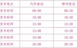 柳州飞机场班车时刻表（柳州飞机场班车时刻表查询）