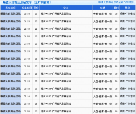 广州至佛山班车时刻表（广州至佛山班车时刻表查询）-图2