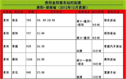 贵阳至南丹班车时刻表（贵阳至南丹汽车站时刻表）-图2