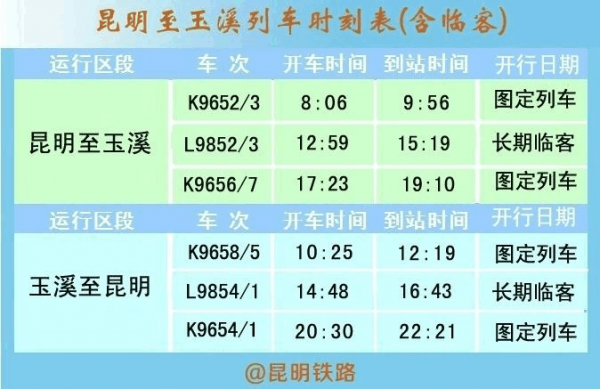 玉溪至昆明班车时刻表（玉溪至昆明车票）-图3