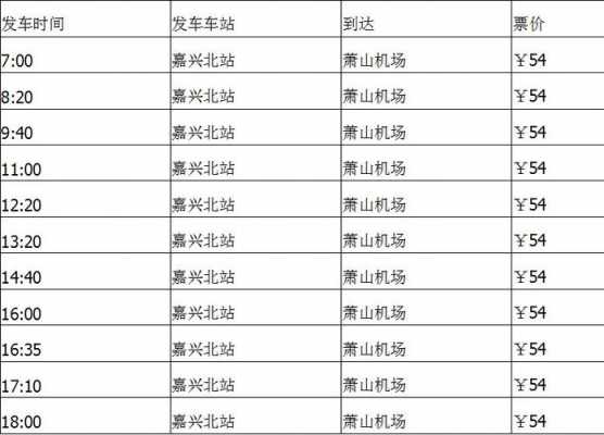 嘉兴到萧山班车时刻表（嘉兴到萧山班车时刻表查询）-图1