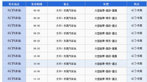 斗门车站班车时刻表（斗门车站班车时刻表查询）-图1