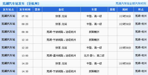 缙云班车时刻表（缙云班车查询）-图2