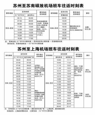 苏州到机场班车时刻表（苏州客运站机场大巴）-图1