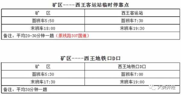 西王客运站班车时刻表（西王客运站几点发车）-图3