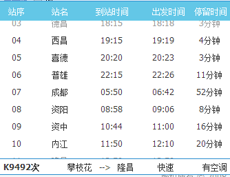 西昌到内江班车时刻表（西昌到内江大巴车票查询的汽车票价）-图2