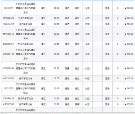 湛江至广州班车时刻表（湛江至广州班车时刻表和票价）-图1