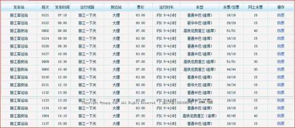 保山去丽江班车时刻表（保山去丽江班车时刻表查询）-图3