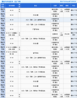 肇庆到广州东班车时刻表（肇庆到广州东班车时刻表最新）-图2