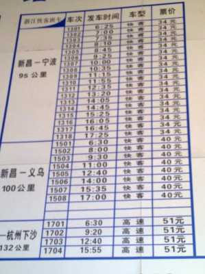 宁波至新昌班车时刻表（宁波到新昌客运中心时刻表）-图2