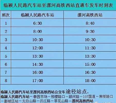 临颍到漯河班车时刻表（临颍到漯河汽车时刻表）-图1