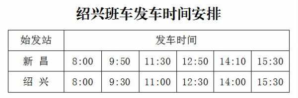 新昌南站班车时刻表（新昌南站班车时刻表和票价）-图1