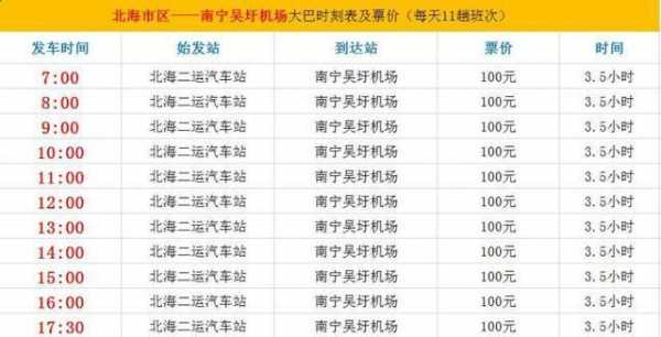 北海至张黄班车时刻表（北海到张黄镇汽车时刻表）-图3