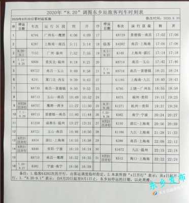 东乡班车时刻表查询（东乡班车时刻表查询夏季车次）-图1