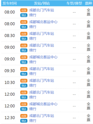 虹桥至成都班车时刻表查询（虹桥到成都）-图1