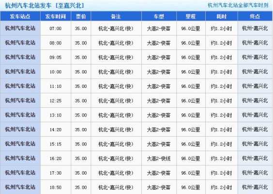 吴江至嘉兴班车时刻表（吴江到嘉兴的汽车时刻表）-图2