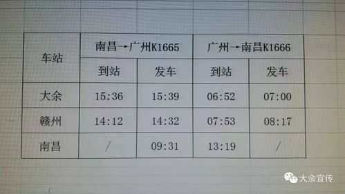 南昌到大余班车时刻表（南昌到大余的火车时刻表查询）-图3