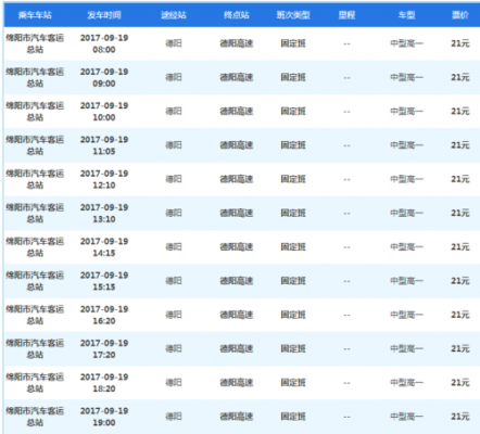 德阳班车时刻表查询（德阳班车时刻表查询最新消息）-图3