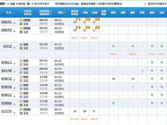 昆明都玉溪班车时刻表（昆明到玉溪公交车时刻）-图2