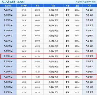 牌洲到武汉班车时刻表（牌州到武汉最早车次）-图1