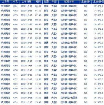 杭州汽车南站的班车时刻表（杭州 汽车南站）-图2