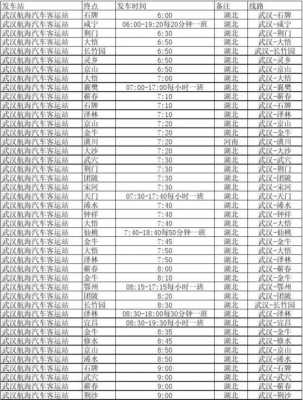 武汉班车时刻表（武汉客运时刻表）-图3