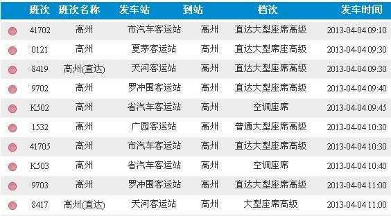 高州一广州班车时刻表（高州到广州的车最早几点）-图3