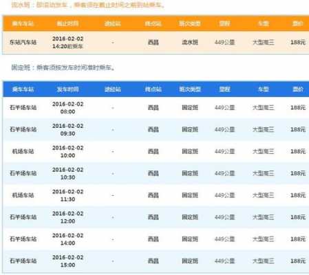 重庆至西昌班车时刻表（重庆到西昌的客车时刻表）-图2