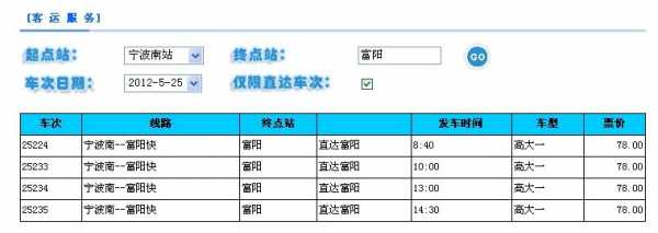 富阳到宁波班车时刻表查询（富阳到宁波的大巴车要多长时间到）-图1