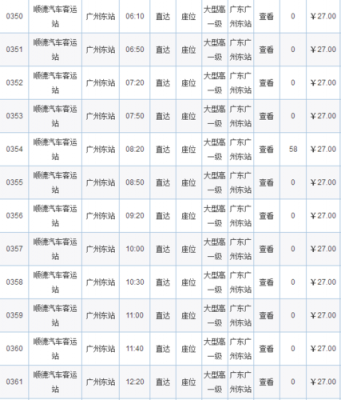 顺德广州班车时刻表（顺德客运总站到广州站的班车）-图3