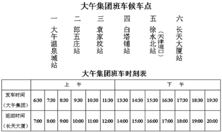 徐水分公司班车时刻表（徐水公交车时间表）-图1