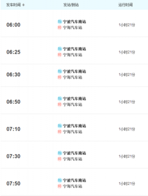 宁波至宁海班车时刻表（宁波到宁海汽车票查询）-图2