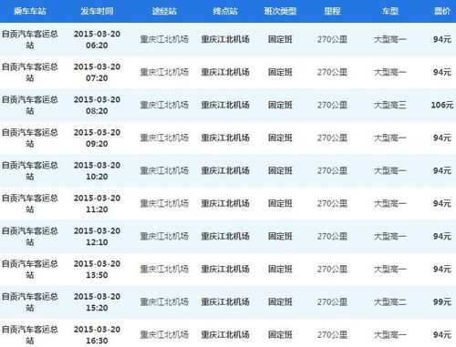 重庆机场最晚班车时刻表（重庆机场最晚班车时刻表查询）-图3